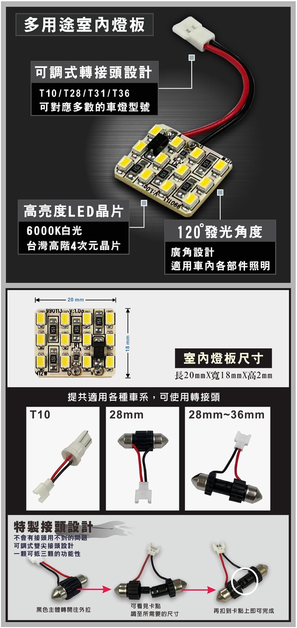 SMD 替換燈 12晶片2