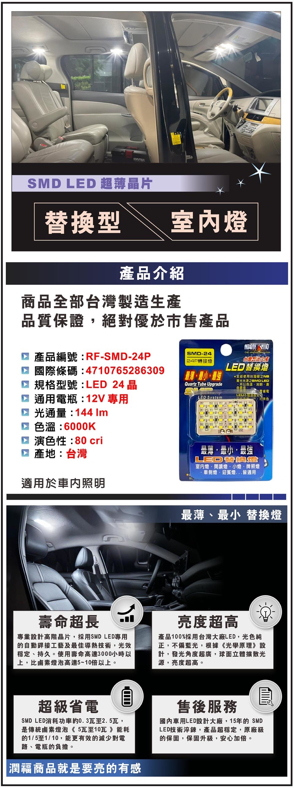 替換燈 SMD 24晶片 商品